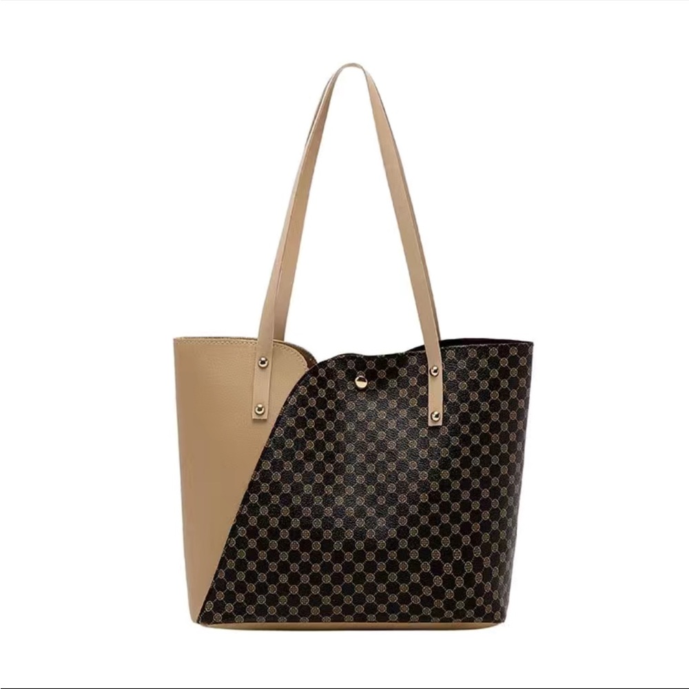 ***$8 BUNDLE*** Fashion Colorblock Tote Bag